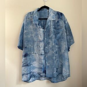 Lay Lo Designs Silk Button Down Shirt